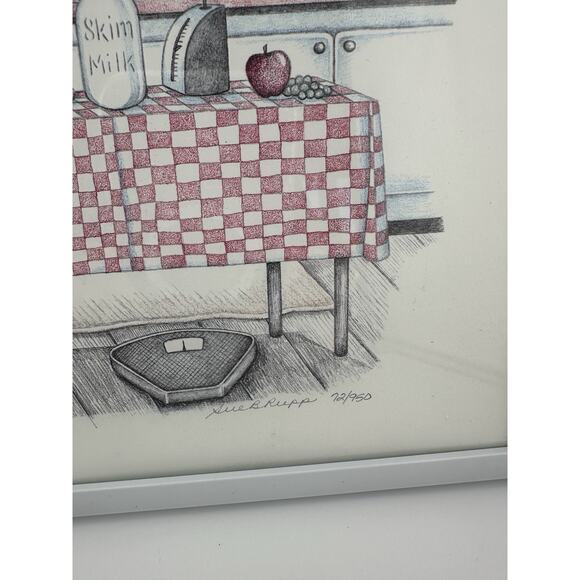 Susan B. Rupp "Thinning Hare" Rabbit Print 1992 #72/950 Framed 8"x 10" Signed - Picture 3 of 7